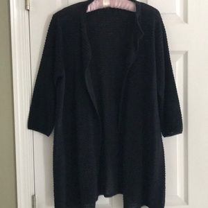 Black, lightweight cardigan